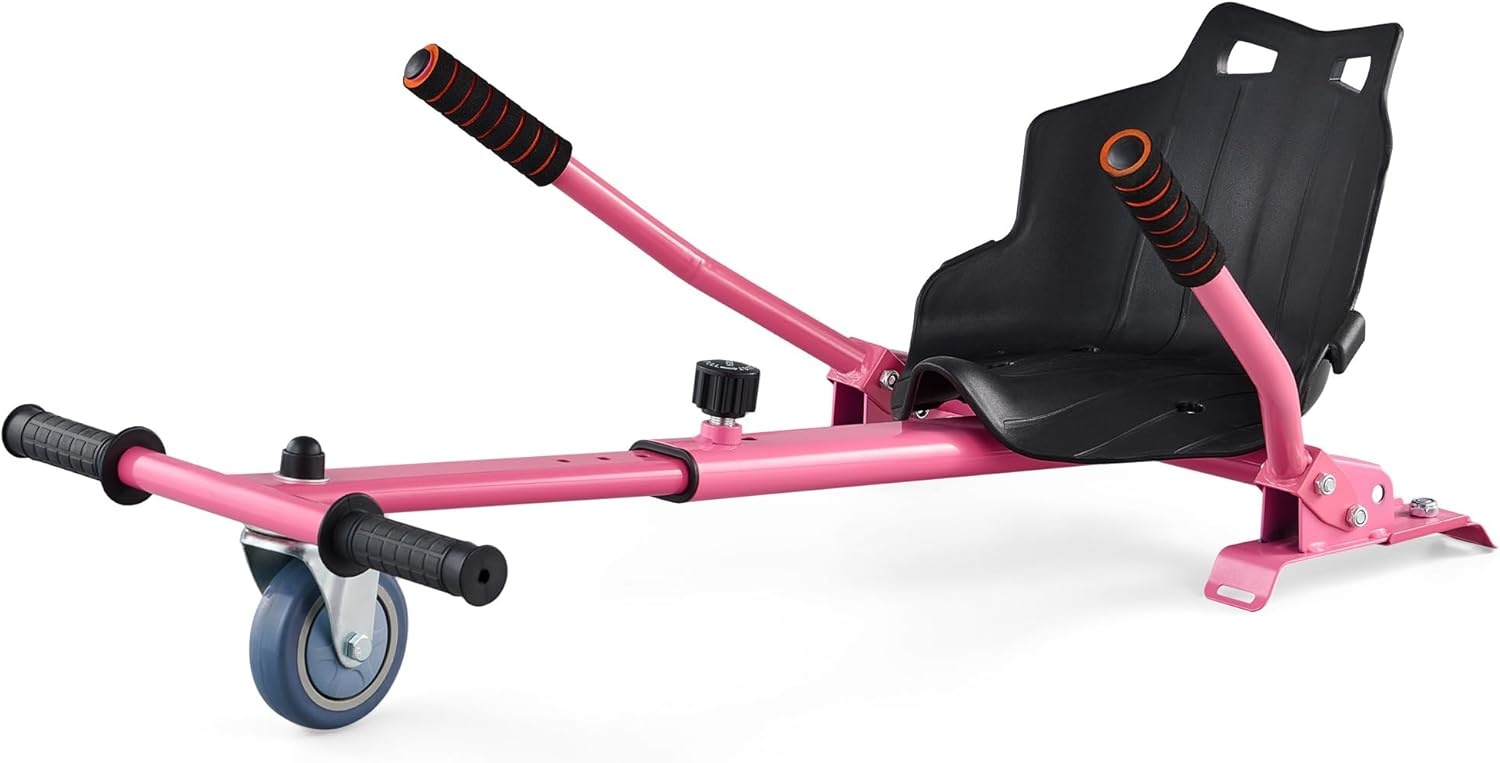 CO-Z Hoverkart Go Kart Zitje voor Elektrische Hoverboards (6.5, 8 en 10 inch) - Roze