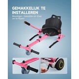 CO-Z Hoverkart Go Kart Zitje voor Elektrische Hoverboards (6.5, 8 en 10 inch) - Roze