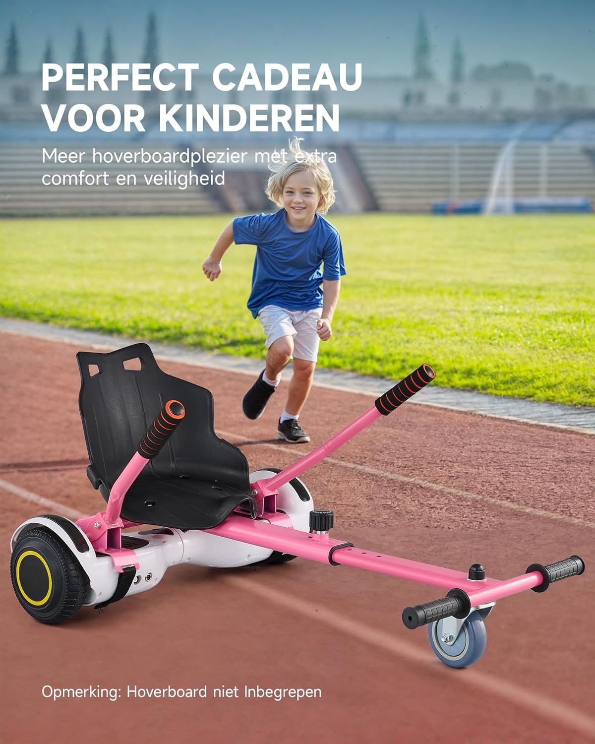 CO-Z Hoverkart Go Kart Zitje voor Elektrische Hoverboards (6.5, 8 en 10 inch) - Roze