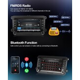 CAMECHO Android 13 autoradio voor VW Golf 5 Polo Skoda met Navi Bluetooth, 7 inch dubbel din autoradio touch display met Mirror Link FM/RDS WiFi SWC en USB
