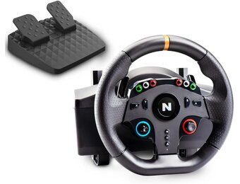 NiTHO Drive Pro One gaming-racestuur met aparte shifter en vloerpedalen, stuur voor PC, PS4, Xbox One, Xbox X/S, schakelaar, 270 graden Zero Dead Zone Driving Car Simulator