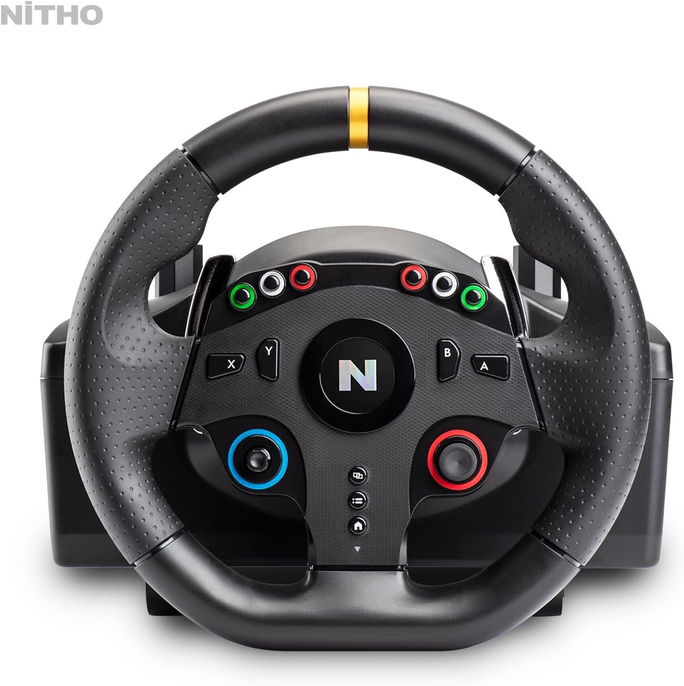NiTHO Drive Pro One gaming-racestuur met aparte shifter en vloerpedalen, stuur voor PC, PS4, Xbox One, Xbox X/S, schakelaar, 270 graden Zero Dead Zone Driving Car Simulator