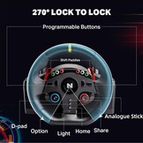 NiTHO Drive Pro One gaming-racestuur met aparte shifter en vloerpedalen, stuur voor PC, PS4, Xbox One, Xbox X/S, schakelaar, 270 graden Zero Dead Zone Driving Car Simulator