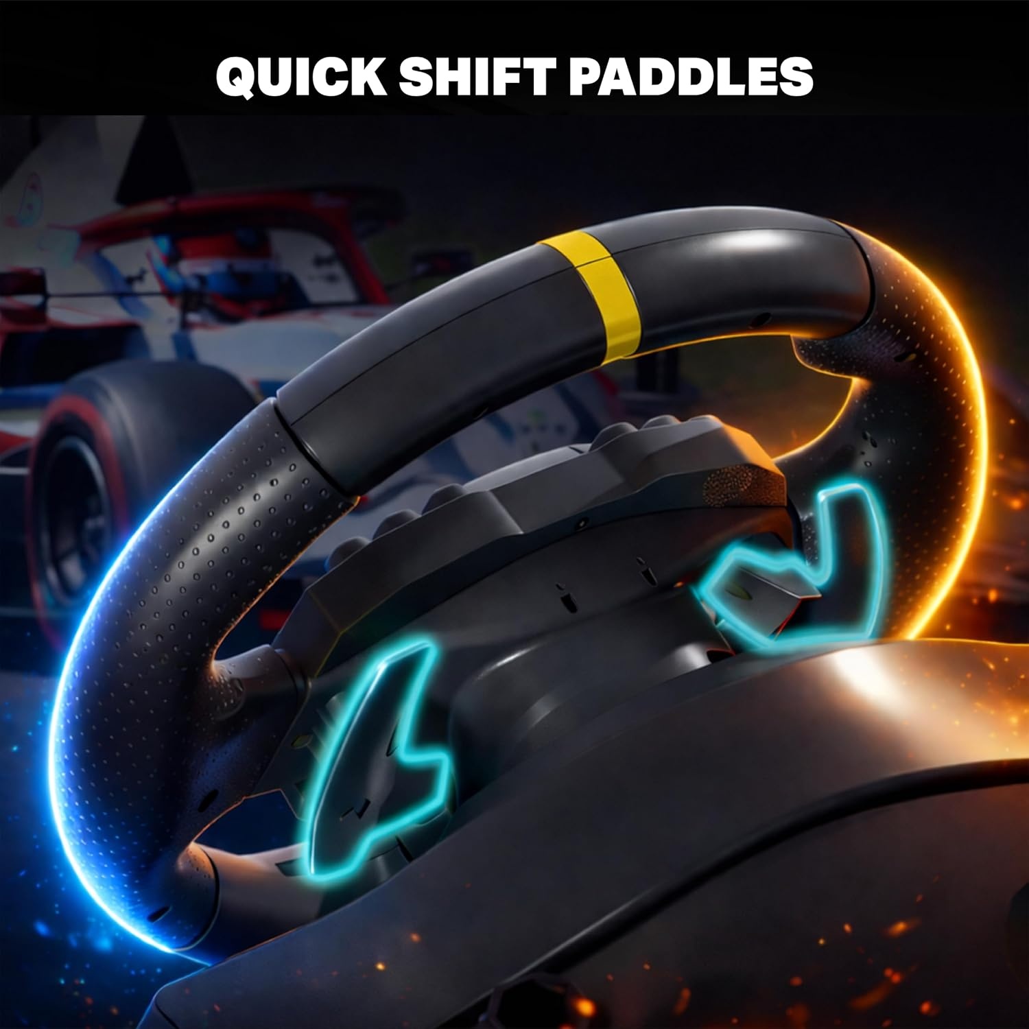 NiTHO Drive Pro One gaming-racestuur met aparte shifter en vloerpedalen, stuur voor PC, PS4, Xbox One, Xbox X/S, schakelaar, 270 graden Zero Dead Zone Driving Car Simulator