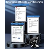 CASEKOO Magnetische Autohouder Telefoonhouder 360° Roteerbaar - Zwart