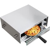 CROSSON Elektrische Pizzaoven voor Binnen - 1450W - Zilver