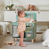 Giant Bean Kinderkeuken van Hout met Wasbak, Oven en Accessoires - Groen