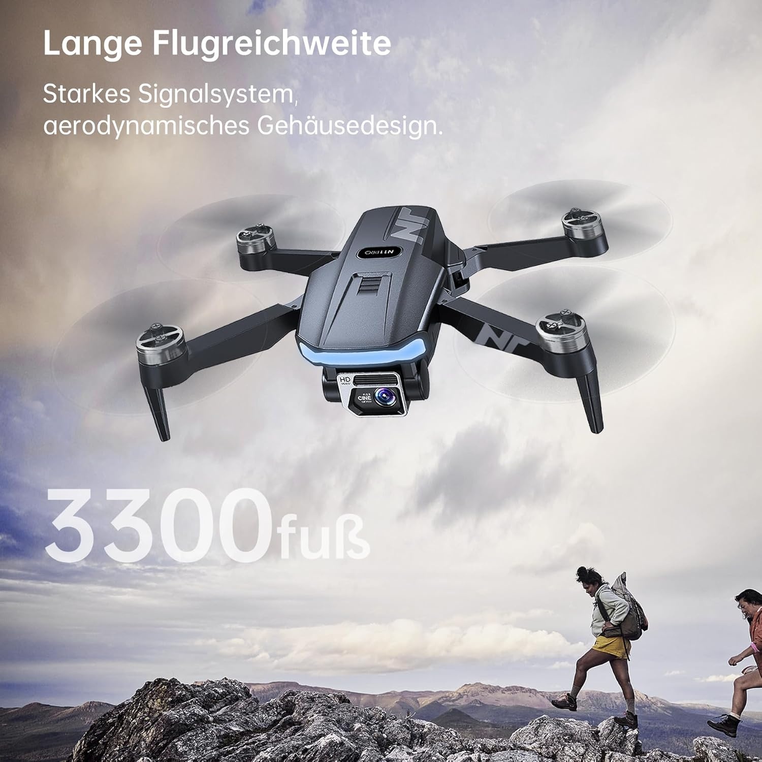N11 PRO 4K Drone: 90 min Vliegtijd, GPS, 3 Batterijen - 34% Korting