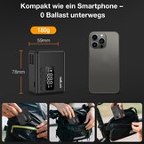 Tavaler Mini-fietspomp, elektrisch, elektrische fietspomp, accu met manometer, 130 psi mini-compressor voor racefiets, e-bike, mountainbike, stadsfiets