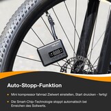 Tavaler Mini-fietspomp, elektrisch, elektrische fietspomp, accu met manometer, 130 psi mini-compressor voor racefiets, e-bike, mountainbike, stadsfiets