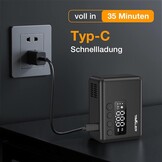 Tavaler Mini-fietspomp, elektrisch, elektrische fietspomp, accu met manometer, 130 psi mini-compressor voor racefiets, e-bike, mountainbike, stadsfiets