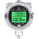 LAOPAO Stopwatch met 100 Geheugens, 1/1000 Sec. Nauwkeurigheid, Waterdicht en Mute Functie