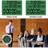LAOPAO Stopwatch met 100 Geheugens, 1/1000 Sec. Nauwkeurigheid, Waterdicht en Mute Functie
