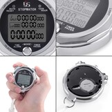 LAOPAO Stopwatch met 100 Geheugens, 1/1000 Sec. Nauwkeurigheid, Waterdicht en Mute Functie