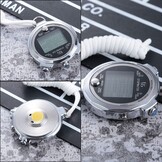 LAOPAO Stopwatch met 100 Geheugens, 1/1000 Sec. Nauwkeurigheid, Waterdicht en Mute Functie