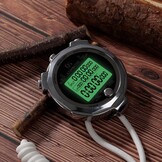 LAOPAO Stopwatch met 100 Geheugens, 1/1000 Sec. Nauwkeurigheid, Waterdicht en Mute Functie