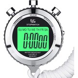 LAOPAO Stopwatch met 100 Geheugens, 1/1000 Sec. Nauwkeurigheid, Waterdicht en Mute Functie