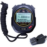 LAOPAO Stopwatch met 100 Geheugens, 1/1000 Sec. Nauwkeurigheid, Waterdicht en Mute Functie