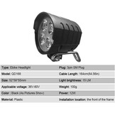 Set achterlichten en achterlichten voor elektrische fiets, 36 V, 48 V, 52 V, 60 V, met DK336 Light Horn Turning Switch E-Bike Light
