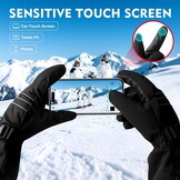 Verwarmde handschoenen voor mannen of vrouwen, 7,4 V, 3200 mAh, elektrische batterij, zelfverwarmende handschoenen voor wintersport