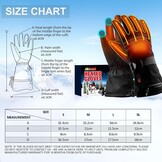 Verwarmde handschoenen voor mannen of vrouwen, 7,4 V, 3200 mAh, elektrische batterij, zelfverwarmende handschoenen voor wintersport