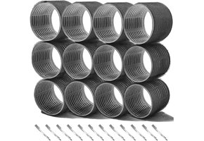 Hittevrije Krulspelden Set: 12x 64mm Rollers + Clips | 71% Korting