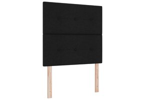 Verstelbaar Hoofdbord Zwart 90 cm Stof met 75% Korting