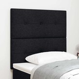 vidaXL Verstelbaar Hoofdbord - Zwart Corduroy 90 cm - 77% Korting