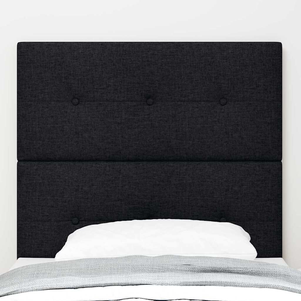 vidaXL Verstelbaar Hoofdbord - Zwart Corduroy 90 cm - 77% Korting