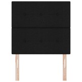 vidaXL Verstelbaar Hoofdbord - Zwart Corduroy 90 cm - 77% Korting