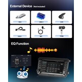 CAMECHO Android Radio met Navigatie voor VW Golf 6 Golf 5 T5 Skoda Seat Polo Caddy,7 Inch Scherm autoradio 2 DIN met Bluetooth FM RDS WIFI Mirror Link+Canbus