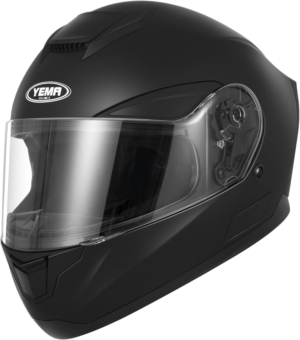 YEMA YM-831 Integraalhelm Motor/Scooter Mat Zwart Maat L