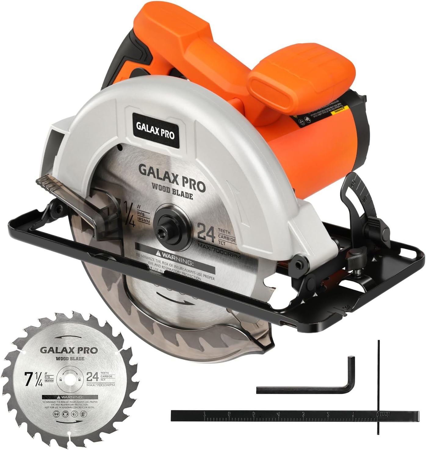 GALAX PRO 1400W cirkelzaag met 62mm zaagdiepte