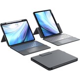 CHESONA Toetsenbordhoes voor iPad Air 13 inch & iPad Pro 12.9 inch - Grijs