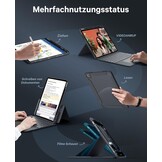 CHESONA Toetsenbordhoes voor iPad Air 13 inch & iPad Pro 12.9 inch - Grijs