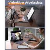 CHESONA Toetsenbordhoes voor iPad Air 13 inch & iPad Pro 12.9 inch - Grijs