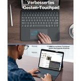 CHESONA Toetsenbordhoes voor iPad Air 13 inch & iPad Pro 12.9 inch - Grijs