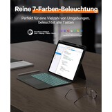 CHESONA Toetsenbordhoes voor iPad Air 13 inch & iPad Pro 12.9 inch - Grijs