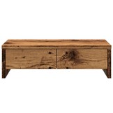 Monitorstandaard met Lades | Oud Hout | -31%