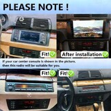 4+64G Android Autoradio voor BMW 5 E39 E53 M5 X5 1996-2007 met Wireless Carpaly&Android Auto, 9'' IPS Touch Screen Radio met Bluetooth 5.0/GPS/Achteruitrijcamera/FM/WiFi/SWC
