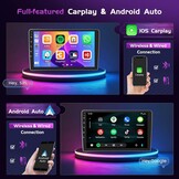4+64G Android Autoradio voor BMW 5 E39 E53 M5 X5 1996-2007 met Wireless Carpaly&Android Auto, 9'' IPS Touch Screen Radio met Bluetooth 5.0/GPS/Achteruitrijcamera/FM/WiFi/SWC