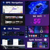 4+64G Android Autoradio voor BMW 5 E39 E53 M5 X5 1996-2007 met Wireless Carpaly&Android Auto, 9'' IPS Touch Screen Radio met Bluetooth 5.0/GPS/Achteruitrijcamera/FM/WiFi/SWC