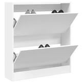 VidaXL Schoenenkast 80x21x87,5 cm Wit - 85% Korting!