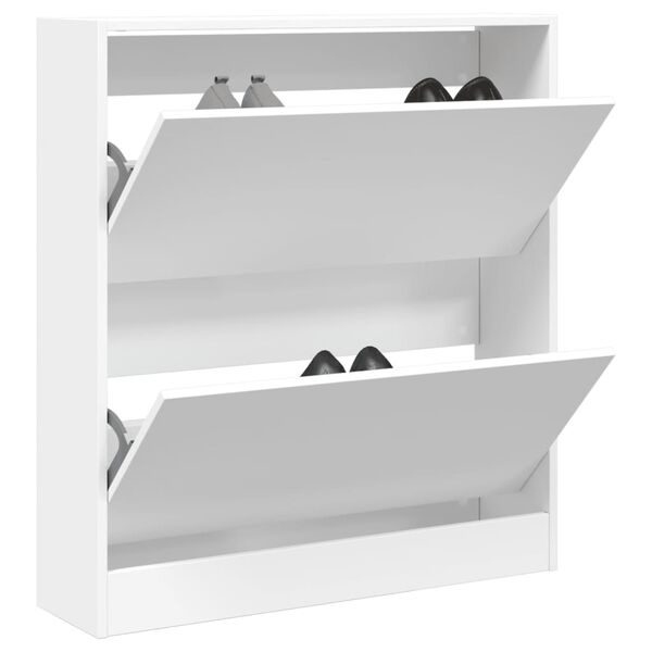 VidaXL Schoenenkast 80x21x87,5 cm Wit - 85% Korting!