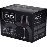 Krosno Grote Bourgogne-roudewijn­glazen | Set van 6 | 860 ml | Splendour-collectie | Perfect voor thuis, restaurants en feestjes | Vaatwasmachinebestendig | Loodvrij kristalglas