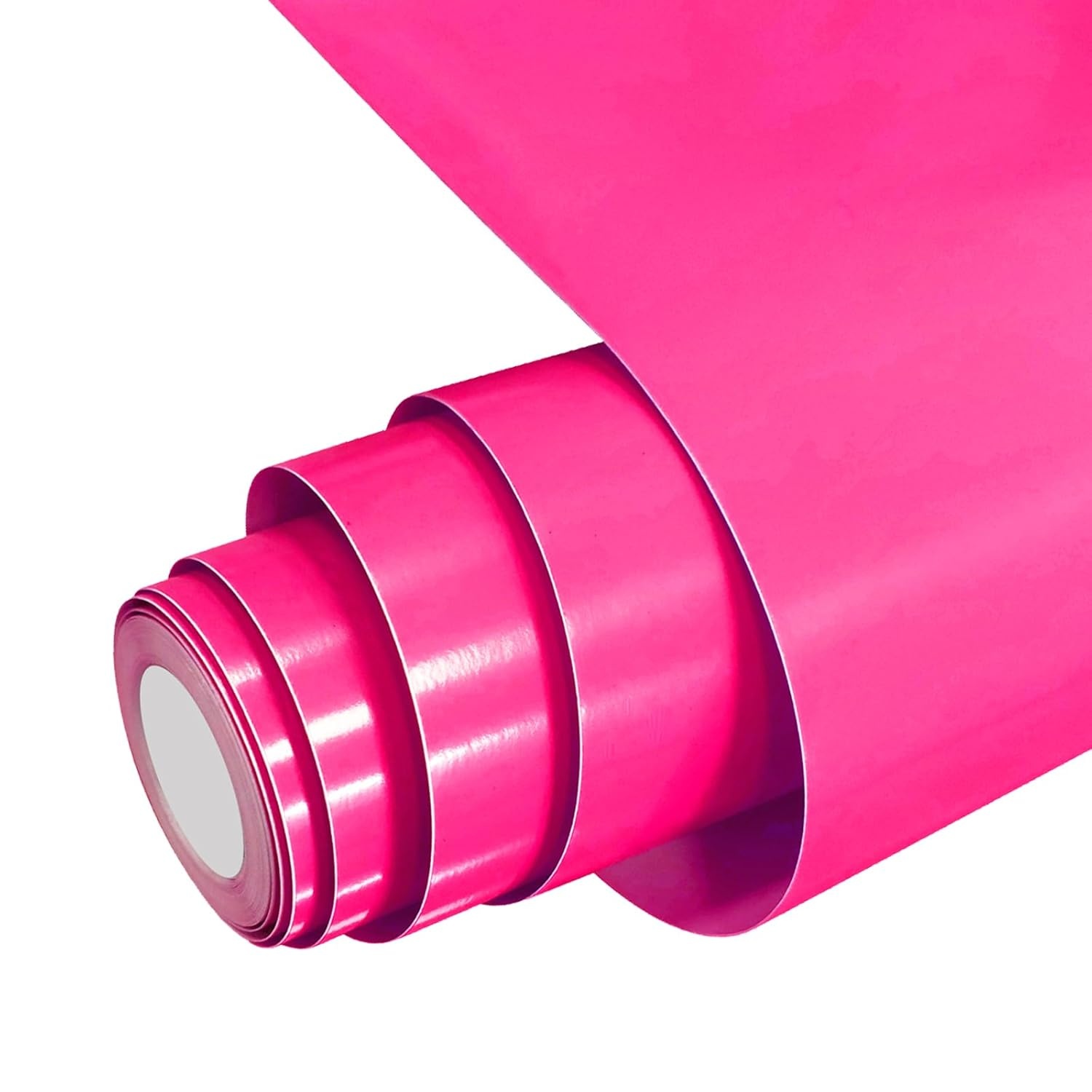 Permanent Vinyl Folie 30,5 cm x 5m - Plotterfolie Glanzend Neon Roze