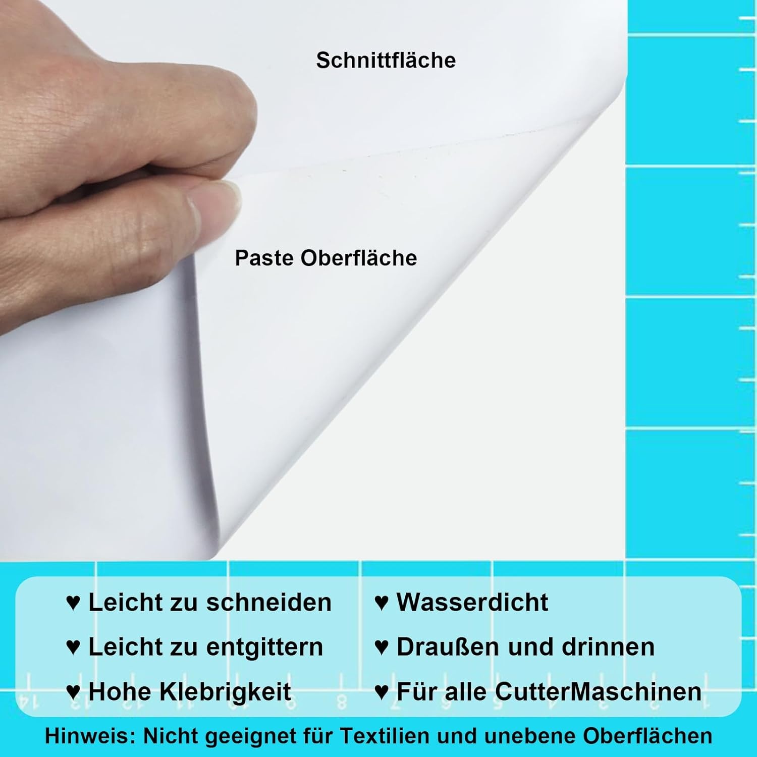 Permanent Vinyl Folie 30,5 cm x 5m - Plotterfolie Glanzend Neon Roze
