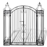 vidaXL Poort decoratief 112x20,5x134 cm smeedijzer