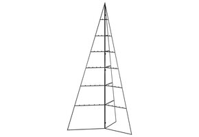 Metalen Kerstboom 140cm Zwart - DIY Decoratie met 74% Korting