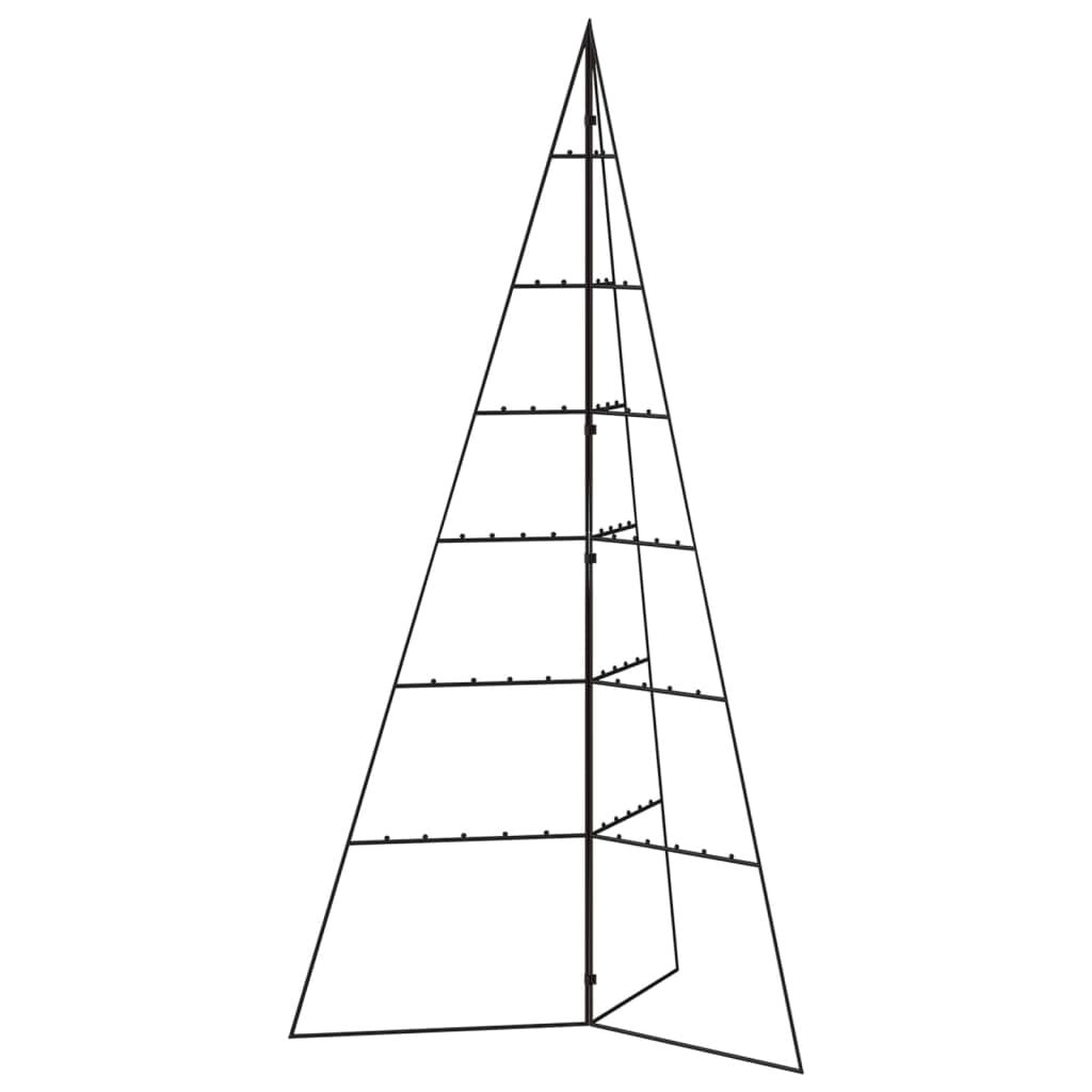 Metalen Kerstboom Decoratie Zwart 140 cm - 76% Korting